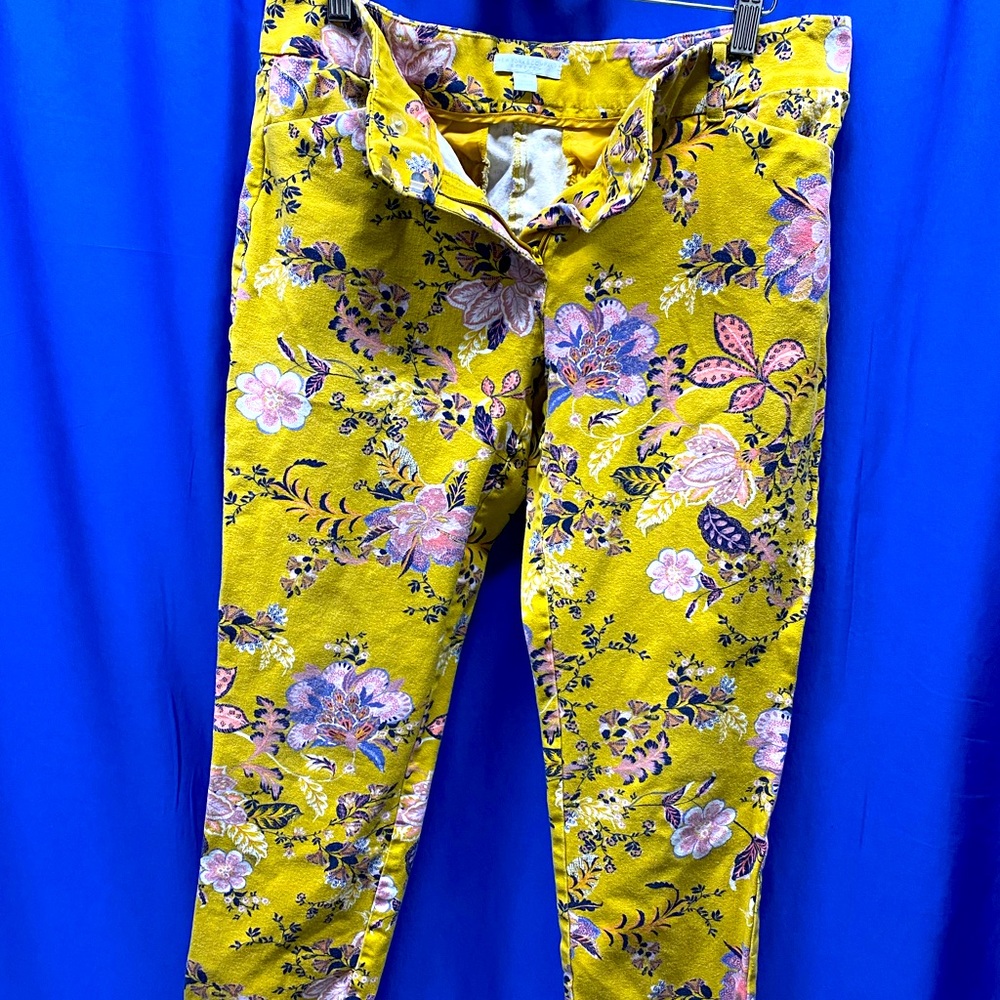 Floral crop pants by New York & Co; Size 10